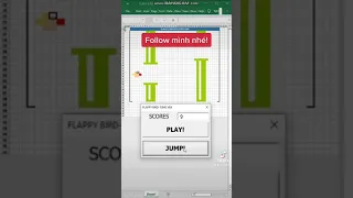 Flappy bird in excel - Tungvba
