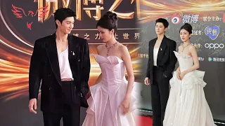 Bai Lu and Chen Zheyuan turned into "couples" and walked the red carpet together on Weibo Night 2023