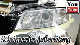 Matte Scheinwerfer schleifen & bedampfen | Anleitung | Scap Online Basic Set | restore Headlights