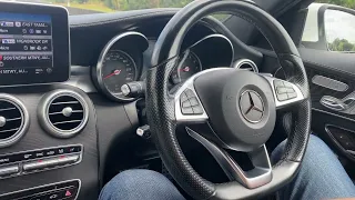 2015 Mercedes-Benz C 250 Distronic Plus demo in Traffic (self-driving)