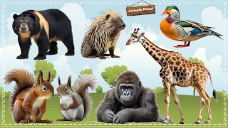 World's Cutest Animals: Gorilla, Sun Bear, Giraffe, Squirrel, Mandarin ducks, Porcupine