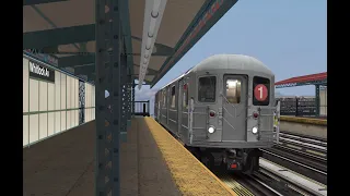 OpenBVE: R62 and R62A Wash Trains Actions At Whitlock Avenue