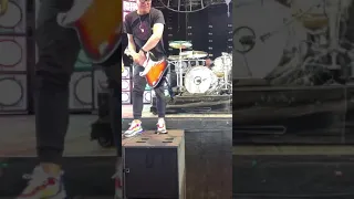 Mark Hoppus handing me the bass he recorded “Enema Of The State” with...