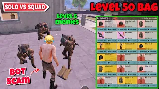 Immortal Bot Against Level 6 Enemies 🤣 No Armor ❌ Solo vs Squad | Pubg Metro Royale Chapter 19