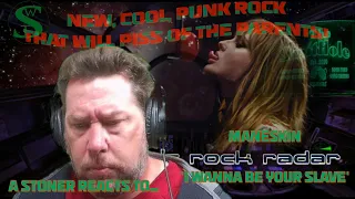 FIRST TIME HEARING - Maneskin 'I Wanna Be Your Slave' Stoner Reaction AKA Smitty's Rock Radar