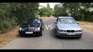 Мерседес clk 200 VS BMW е39 + малярка +обзор