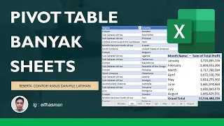 Cara Membuat Pivot Table Dari Banyak Sheets Pada Microsoft Excel Menggunakan POWER QUERY