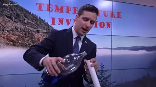 Temperature inversion demonstrated live