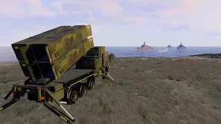 Neptune Anti-ship Missile System Destroyed Russian Battleships Completely - ArmA 3