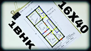 16X40 | 1 BhK house plan | 640 sqft Ghar ka naksha | opposite engineer