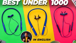 BEST Neckband Under 1000 in India (2023) ⚡ In ENGLISH ⚡ ULTIMATE Tests & Comparison!!