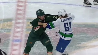 Riley Stillman And Brandon Duhaime Drop The Gloves