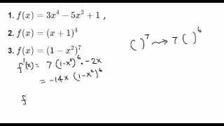 Finding first and second derivative