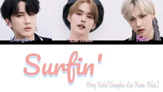 Stray Kids(Changbin, Lee Know, Felix)- Surfin' (color coded lyrics)