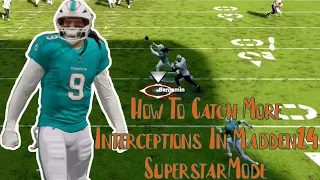 How to Catch More Interceptions In Madden 24 Superstar Mode Beginners Tutorial #madden #foryou