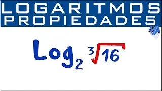 Propiedades de los logaritmos | Logaritmo de una Raíz