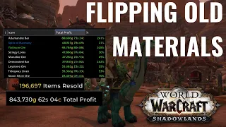 Make easy gold flipping old expansion materials