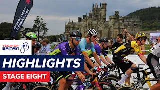 Tour of Britain 2023 | Stage eight highlights | Margam Country Park to Caerphilly