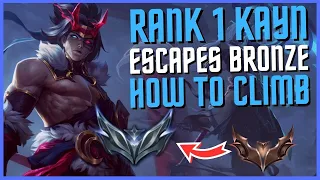 I TOOK MY KAYN INTO BRONZE 4 FOR THE SECOND TIME! RANK 1 KAYN VS ELO HELL! | UNRANKED TO CHALLENGER
