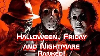 Ranking the Big 3 | Halloween, Friday the 13th and A Nightmare on Elm Street