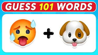 Can You Guess the WORD by EMOJI? | 101 Words | Emoji Quiz