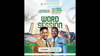 UJCM MISSIONS 2024; WORD SESSION