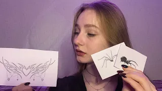 ☀︎ ASMR бьем татуировку ☀︎ уже второе твое тату от меня ☀︎