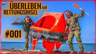 ÜBERLEBEN nach SCHIFFBRUCH #001 | 24H GEFANGEN auf RETTUNGSINSEL | Survival Mattin