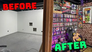 Building a NEW Game Room In 2024 | 80's & 90's Nostalgia Game Room Tour