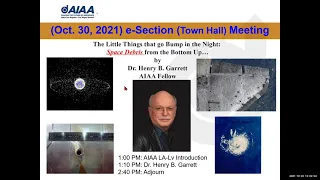 AIAA LA LV 2021 Oct 30 Space Debris by Dr Henry B Garrett