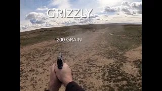 FMJ vs Hard Cast bullets.  Is hard cast better? #grizzly #sigsauer