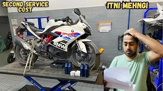 SECOND SERVICE COST OF BMW G310RR 🤯 BOHOT MEHNGI PAD GAYI