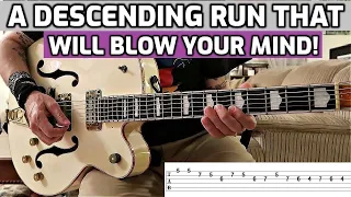 The Coolest Descending Run to Play Over A 12 Bar Blues!