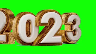 Happy New Year 2023 Green Screen video