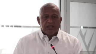 Fijian Prime Minister, Hon. Voreqe Bainimarama launches induction workshop.