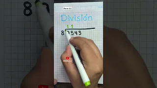 División #youtubeshorts #maths #edutuber #educacionmatematica #aprendizaje #educacion #shortvideo