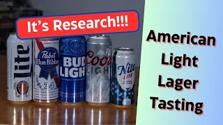 American Light Lager Tasting for Homebrew Recipe Design