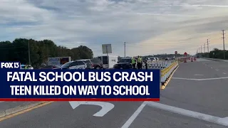 Florida teen hit, killed by school bus