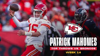 Patrick Mahomes' Best Throws from Week 14 | Chiefs vs. Broncos