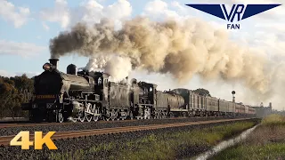 Steamrail K Class 100 years special to Ballarat: Australian Trains in 4K