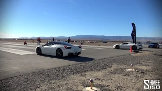 Evoms 630hp 458 Spider vs Stock 570hp 458 Italia - Drag Race