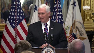 Vice President Pence Participates in a Swearing-In Ceremony