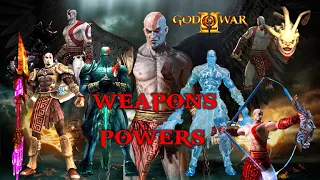 Kratos weapons and Powers #magicpowers #godofwar2 #godofwarII  #gamingcatttaak #kratospower #moves
