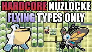 Pokémon Emerald Hardcore Nuzlocke - Flying Type Pokémon Only! (No items, No overleveling)