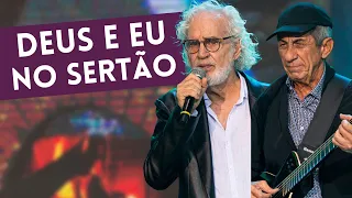 "Deus e Eu No Sertão": Renato Teixeira e Fagner cantam no Faustão