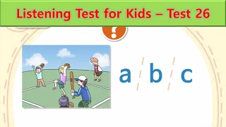 Listening Test for Kids | Test 26