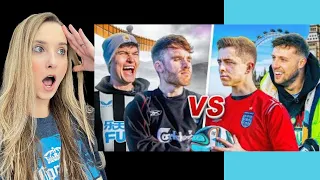 reacting to CHRISMD NORTH vs SOUTH Football Challenges