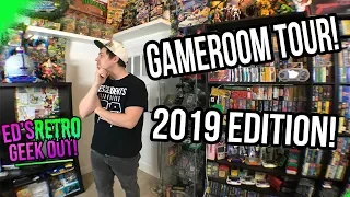 GAME ROOM TOUR 2019 - Retro Games & Vintage Toy Collection - Youtube Room!