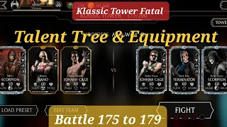 Mk Mobile Klassic Tower Fatal Battle 175, 176, 177, 178, 179 | Talent Tree & Equipment #mkmobile