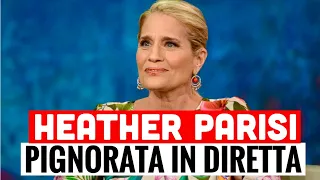 HEATHER PARISI PIGNORATA IN DIRETTA: L'UFFICIALE GIUDIZIARIO INTERVIENE DURANTE LA TRASMISSIONE